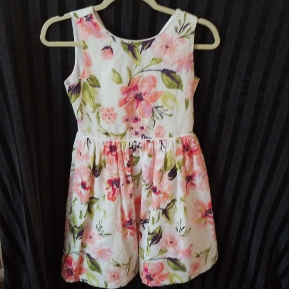 Floral eyelet dress